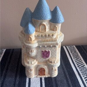 Blue and Cream Castle Figurine